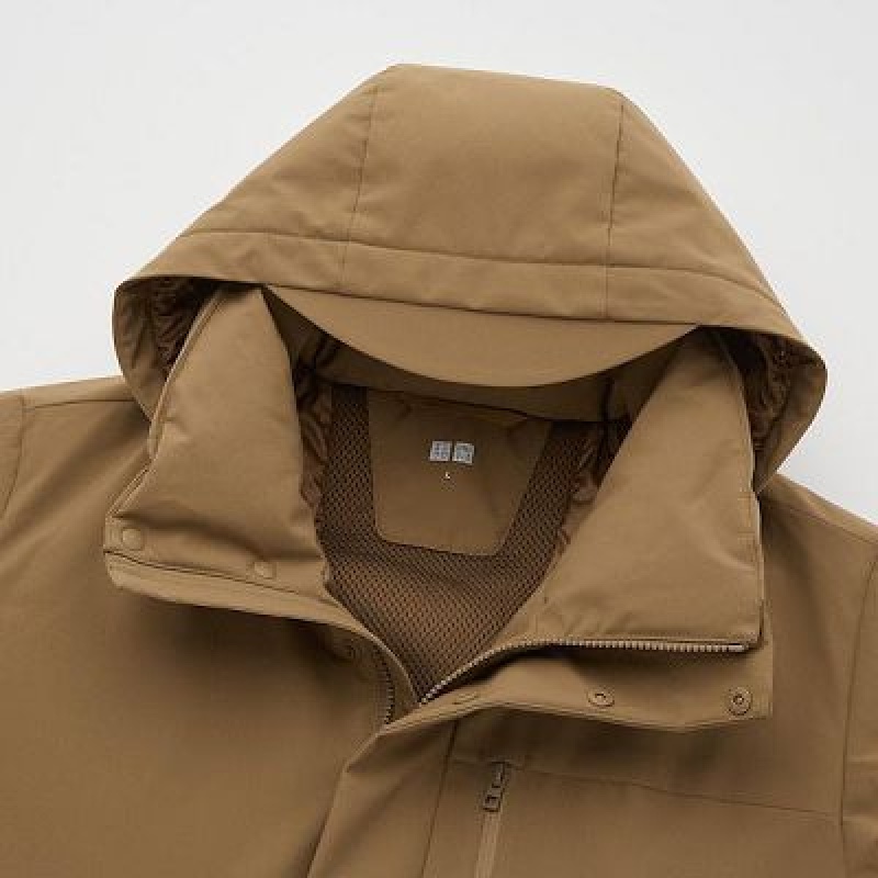 Anorak Uniqlo Híbrido Down Hombre Verde Oliva | 814905_PE