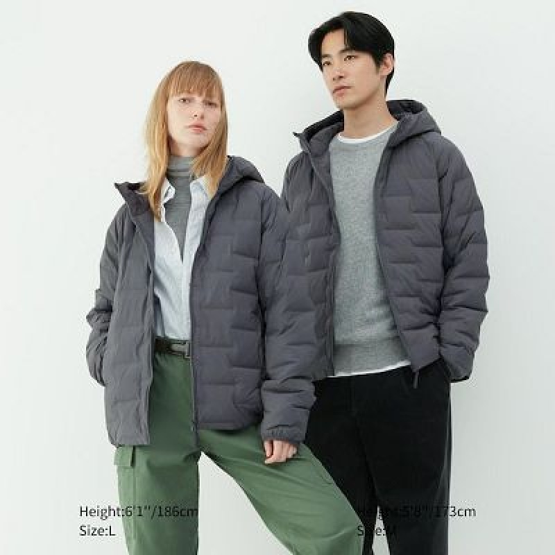 Anorak Uniqlo PUFFTECH (Warm Acolchado) Hombre Blancas | 904738_PE