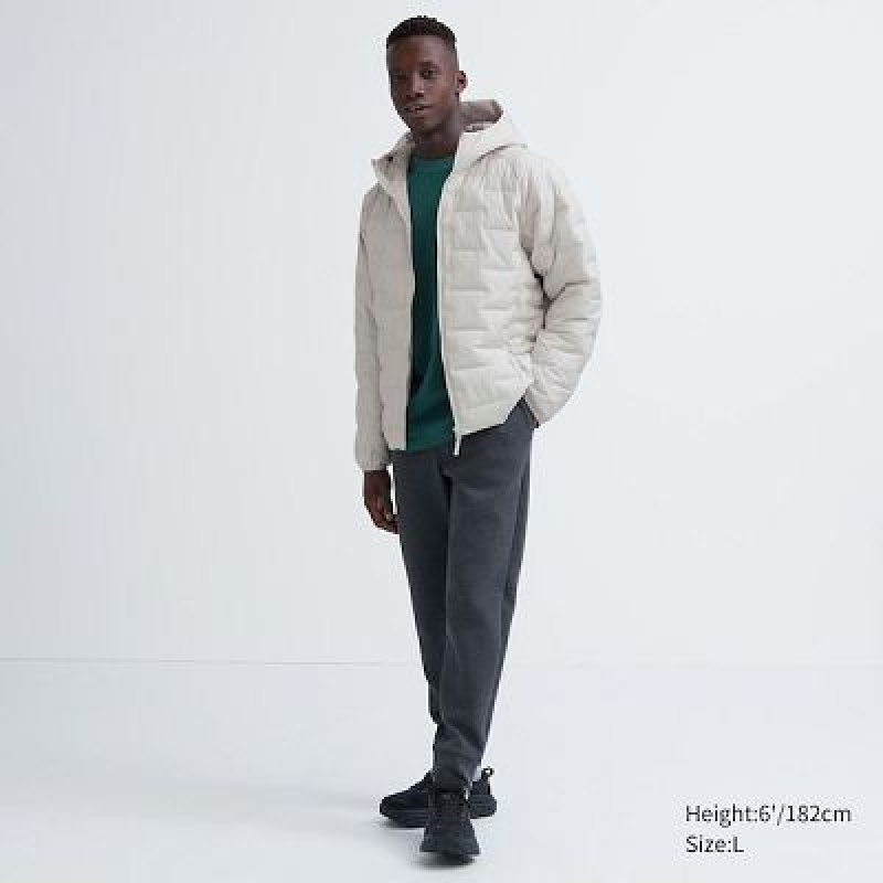 Anorak Uniqlo PUFFTECH (Warm Acolchado) Hombre Blancas | 904738_PE