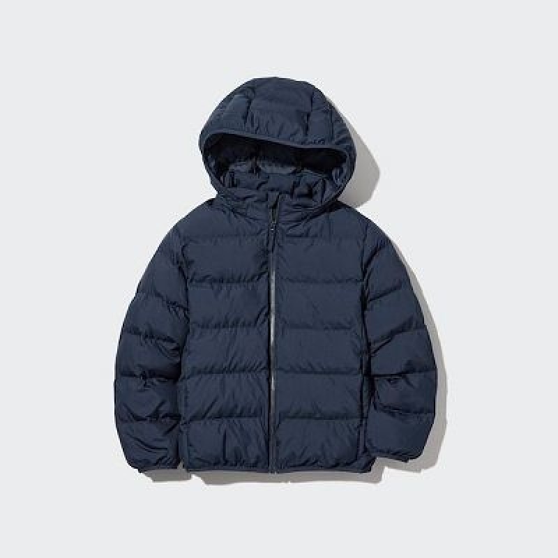 Anorak Uniqlo PUFFTECH Washable (Warm Acolchado) Niños Negras | 478106_PE