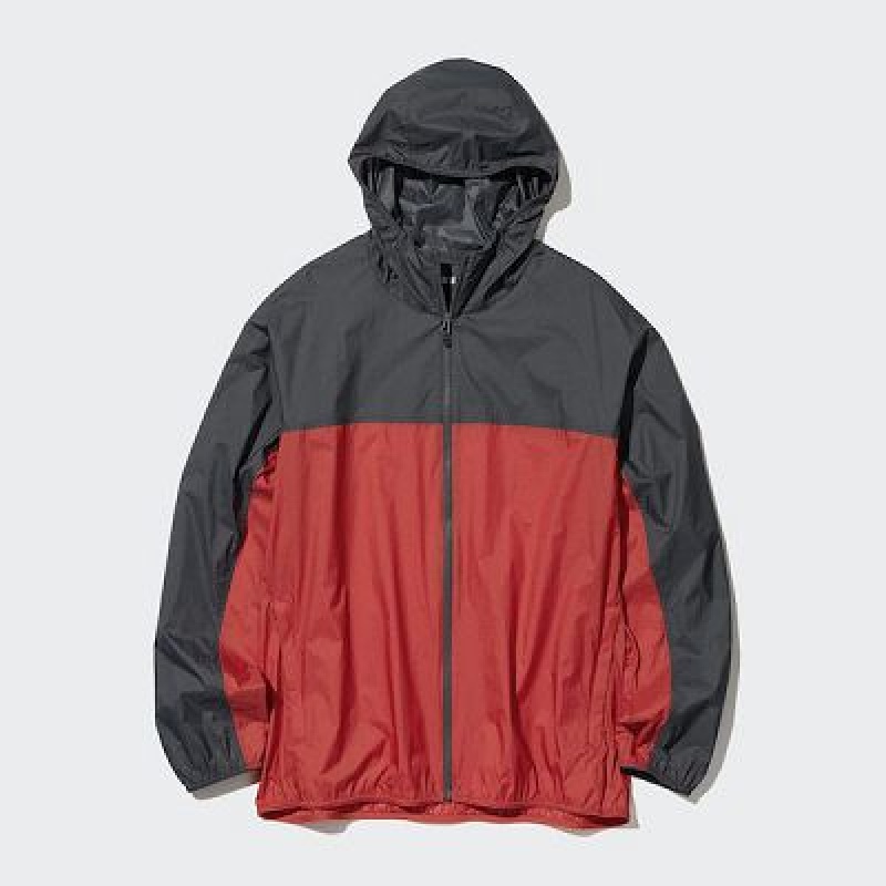 Anorak Uniqlo Pocketable UV Protection 3D Cut (Color Block) Hombre Rojas | 59782_PE