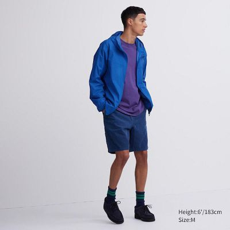 Anorak Uniqlo Pocketable UV Protection 3D Cut Hombre Azules | 176408_PE