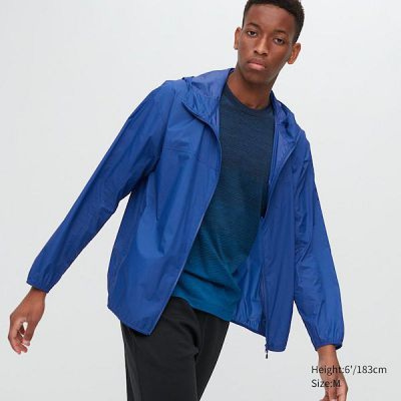 Anorak Uniqlo Pocketable UV Protection 3D Cut Hombre Azul Marino | 97825_PE