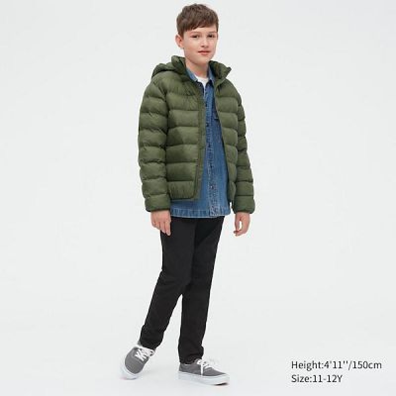 Anorak Uniqlo Warm Acolchado Washable Niños Negras | 325867_PE