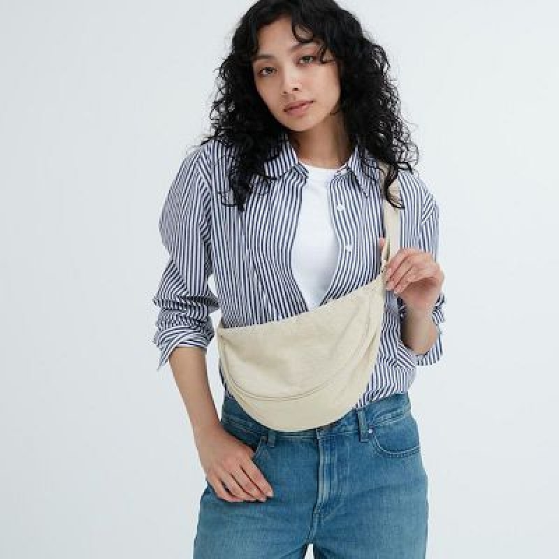 Bolsa De Hombro Uniqlo Round Mini Mujer Natural | 81645_PE