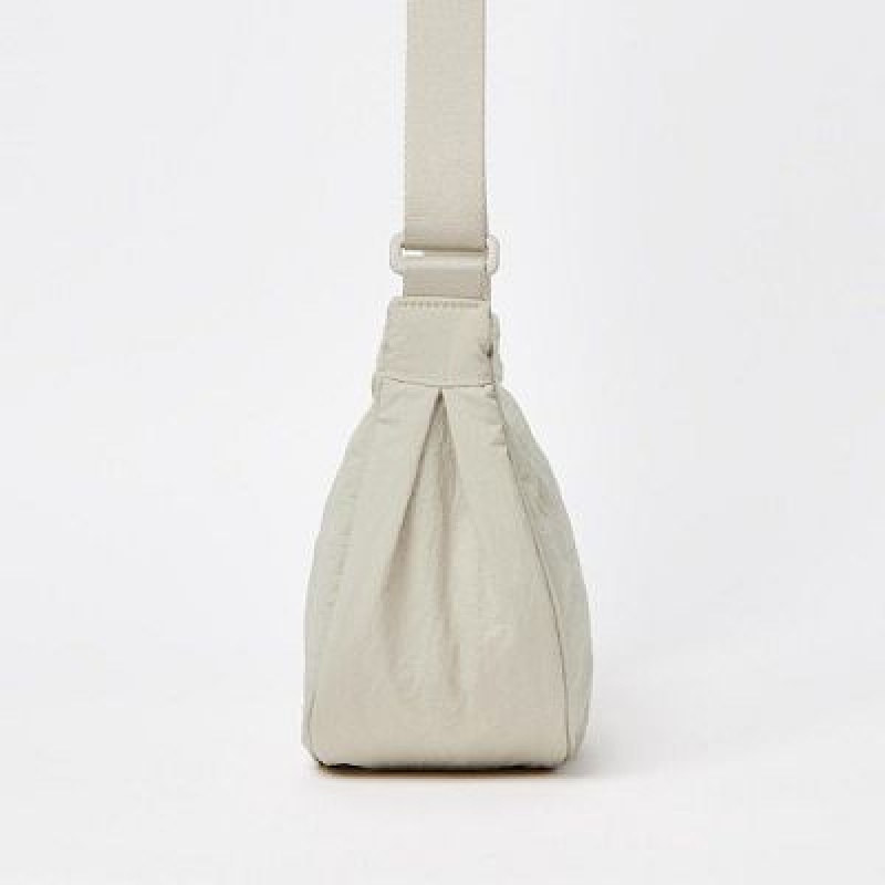 Bolsa De Hombro Uniqlo Round Mini Mujer Natural | 81645_PE