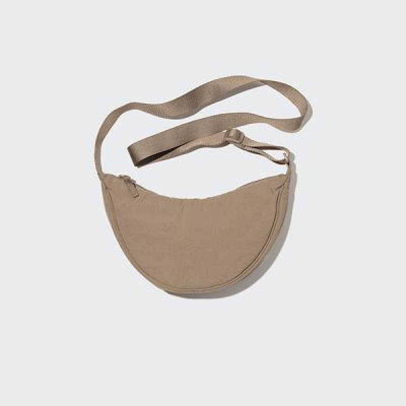 Bolsa De Hombro Uniqlo Round Mini Mujer Beige | 839274_PE