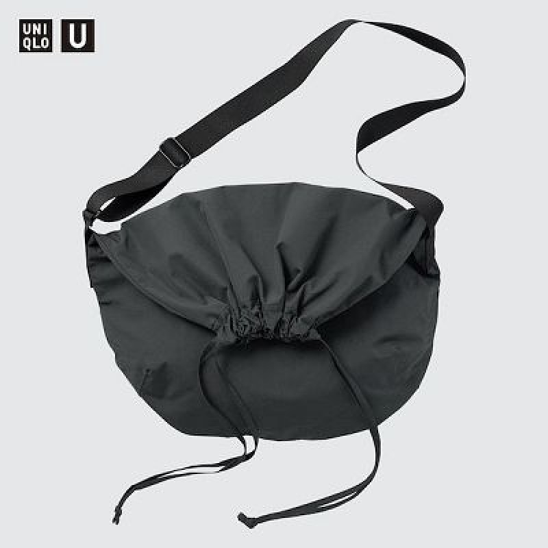 Bolsa De Hombro Uniqlo U Drawstring Hombre Negras | 749182_PE