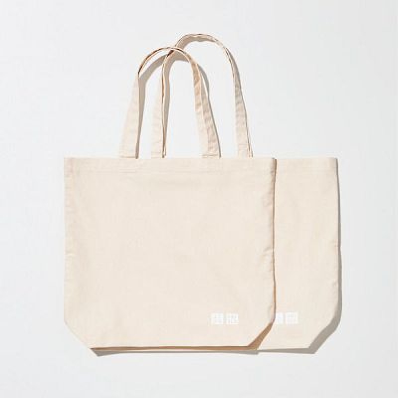 Bolso Tote Uniqlo Reusable Hombre Blancas | 72651_PE