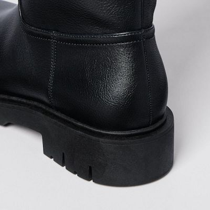 Botas Uniqlo Comfeel Touch Long Mujer Negras | 481975_PE