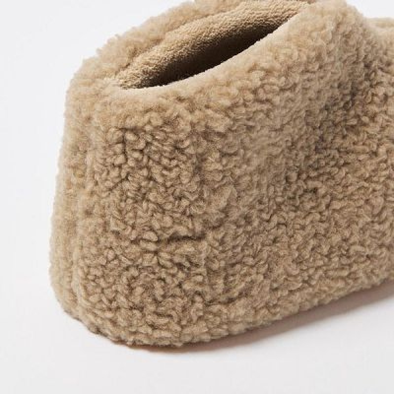 Botas Uniqlo Fleece Room Shoes Faux Shearling Mujer Gray | 146379_PE