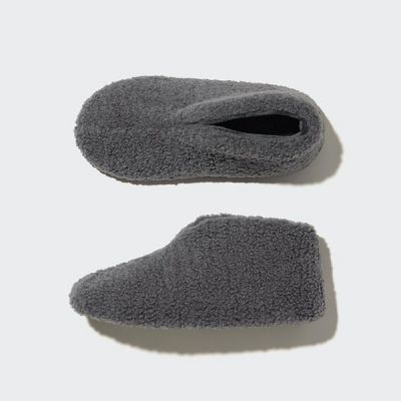 Botas Uniqlo Fleece Room Shoes Faux Shearling Mujer Gray | 146379_PE