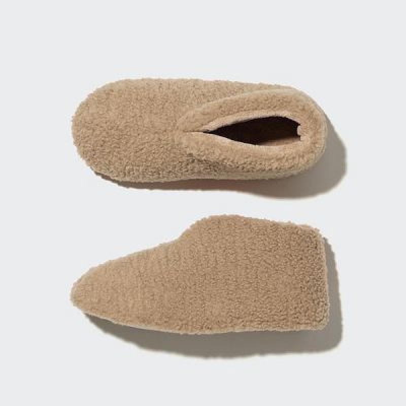 Botas Uniqlo Fleece Room Shoes Faux Shearling Mujer Beige | 425698_PE