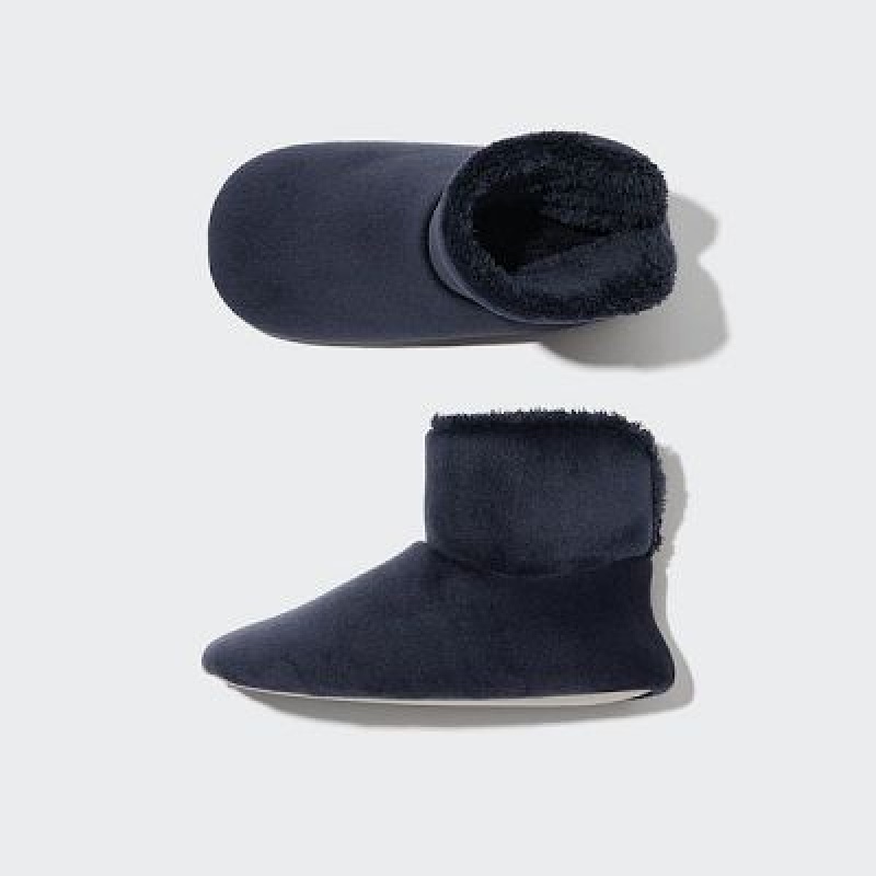 Botas Uniqlo Fleece Room Shoes Velour Hombre Azul Marino | 806412_PE