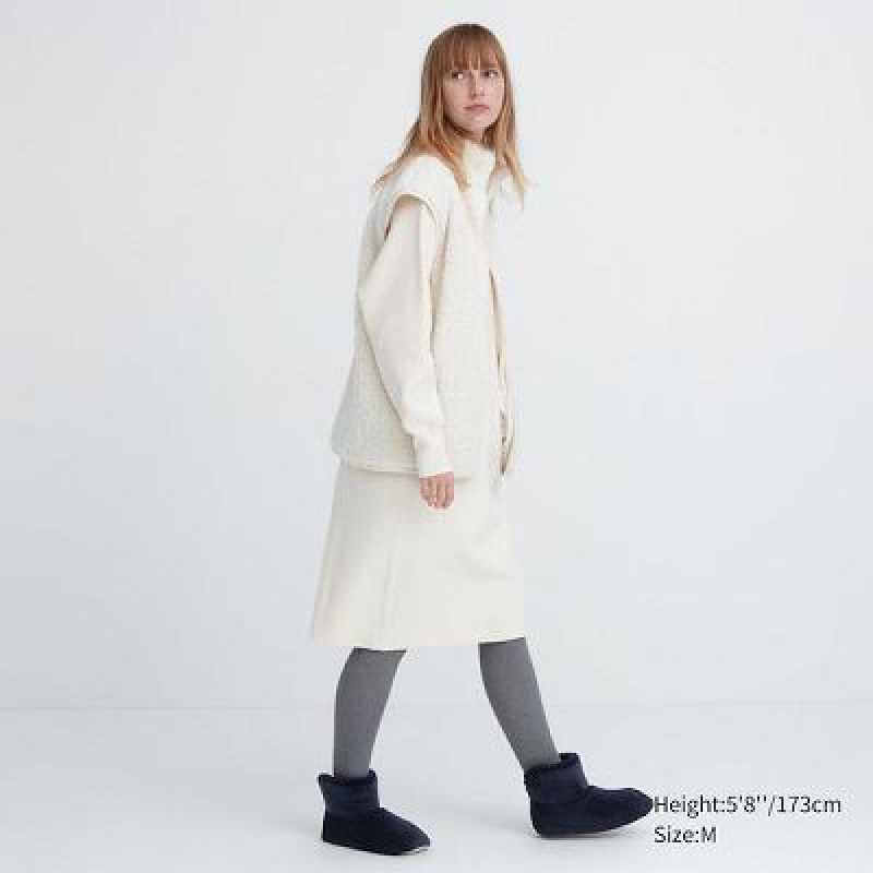 Botas Uniqlo Fleece Room Shoes Velour Mujer Marrones | 271436_PE