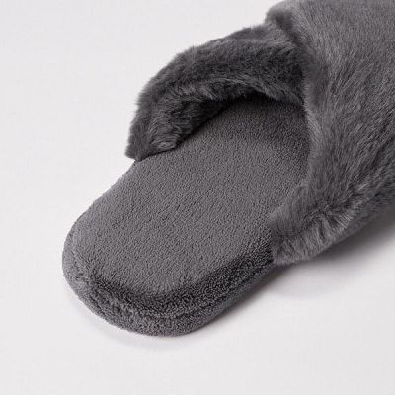 Botas Uniqlo Room Shoes Furry Fleece Mujer Gray | 217468_PE