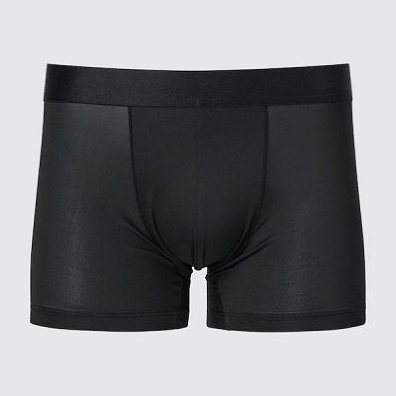 Bragas Uniqlo AIRism Low-Rise Boxer Hombre Negras | 978436_PE