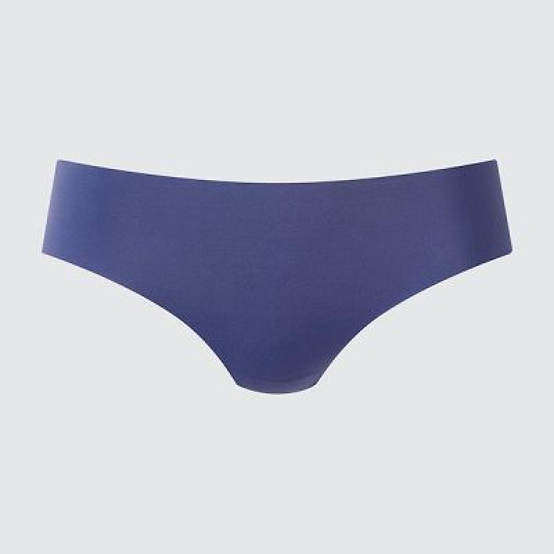 Bragas Uniqlo AIRism Ultra Seamless Regular Mujer Azules | 64983_PE