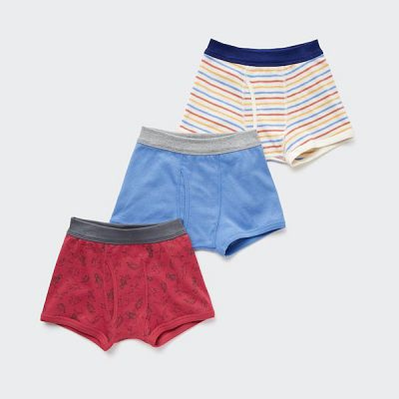 Bragas Uniqlo Boxer (3 Pack) Niños Blancas | 607395_PE