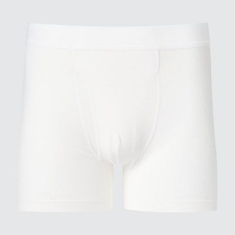 Bragas Uniqlo Cotton Boxer Hombre Blancas | 341259_PE