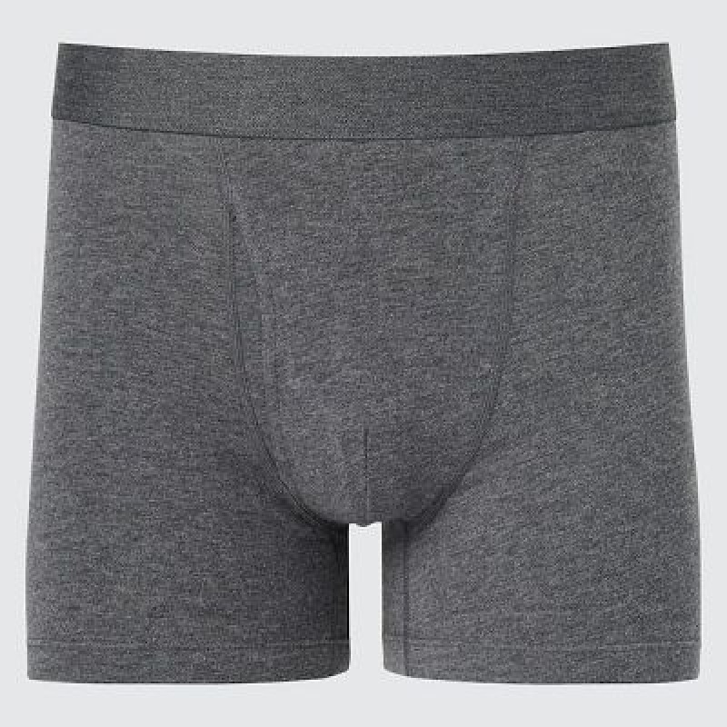 Bragas Uniqlo Cotton Boxer Hombre Gris | 569708_PE