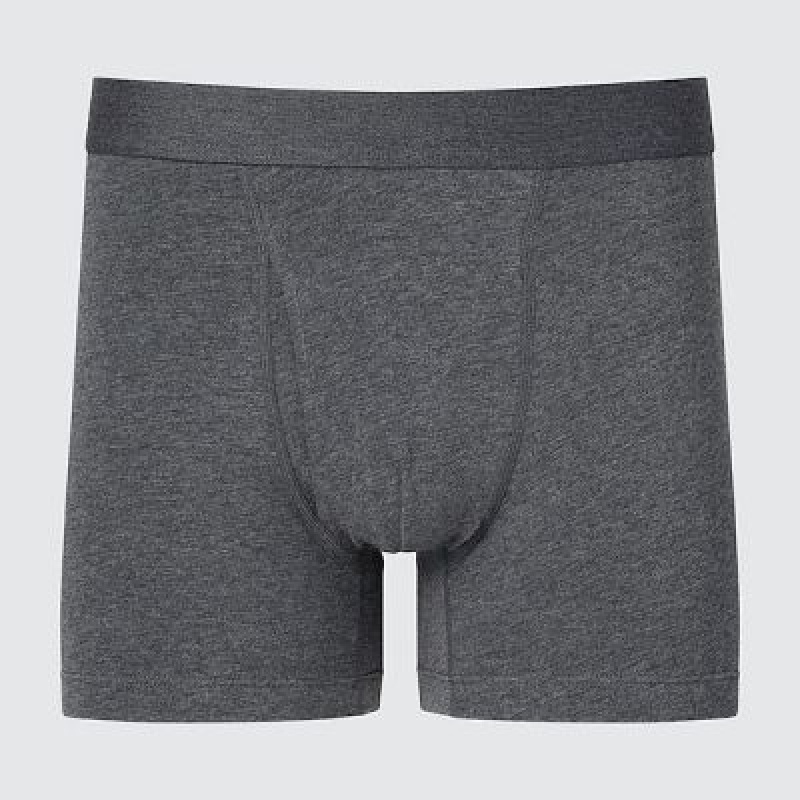 Bragas Uniqlo Cotton Boxer Hombre Gris | 382450_PE