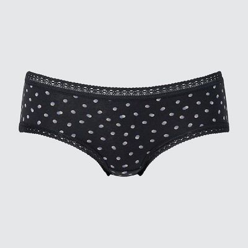 Bragas Uniqlo Hip Huggers Mujer Negras | 703951_PE