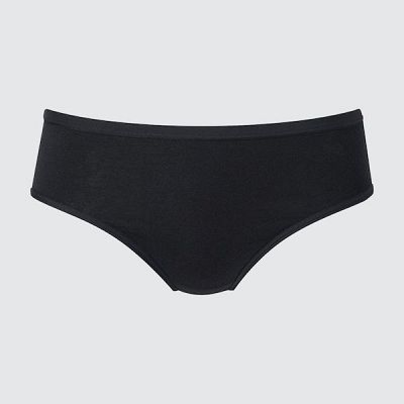 Bragas Uniqlo Mid-Rise Mujer Negras | 713254_PE