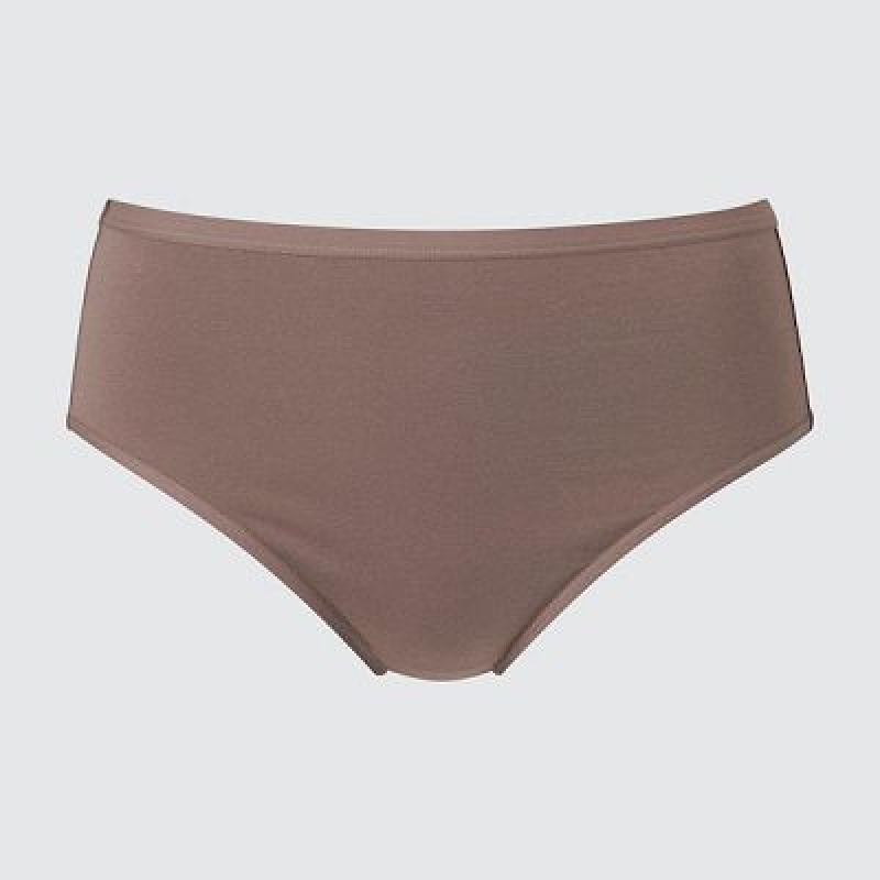 Bragas Uniqlo Plain High-Rise Mujer Marrones | 356921_PE