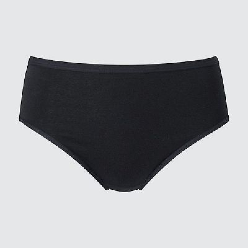 Bragas Uniqlo Plain High-Rise Mujer Negras | 784065_PE