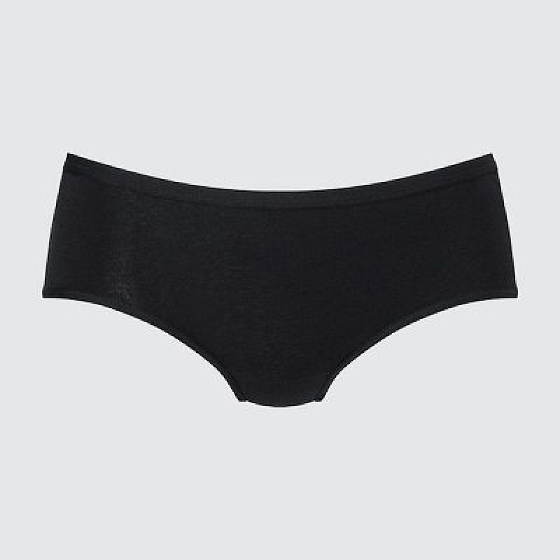 Bragas Uniqlo Plain Hip Huggers Mujer Negras | 859017_PE