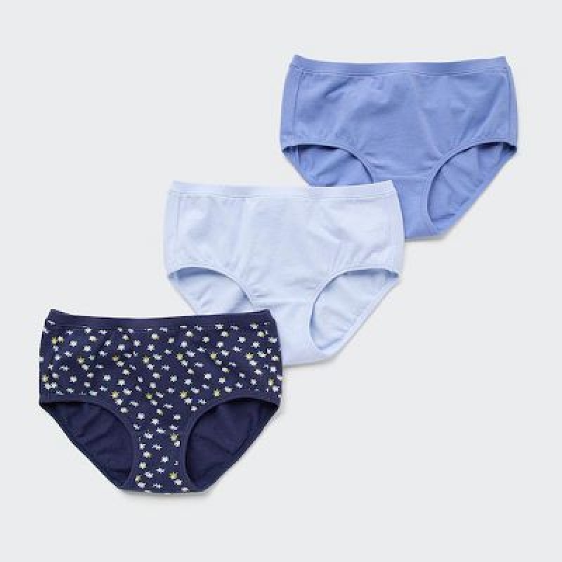 Bragas Uniqlo Shorts (Set of 3) Niños Azul Marino | 234859_PE