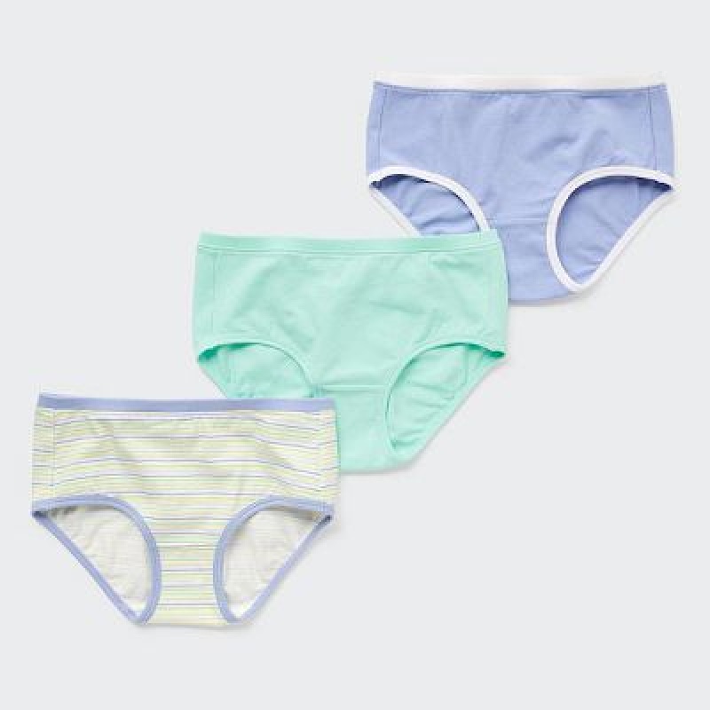 Bragas Uniqlo Shorts (Set of 3) Niños Azules | 165297_PE