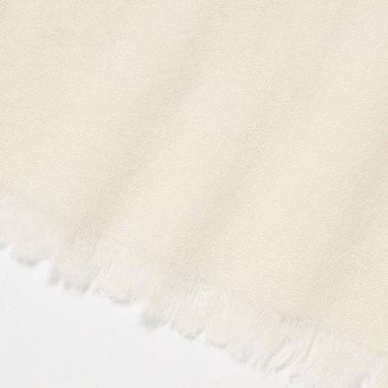 Bufandas Uniqlo Cashmere Stole Mujer Blancas | 58713_PE