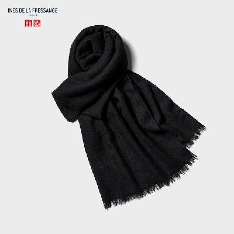 Bufandas Uniqlo Cashmere Stole Mujer Negras | 29834_PE