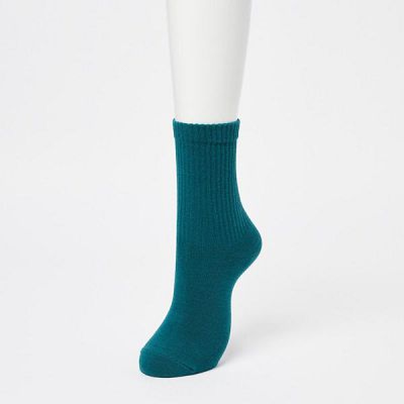 Calcetines Uniqlo 3 Pack (Acanalado) Mujer Negras | 439152_PE