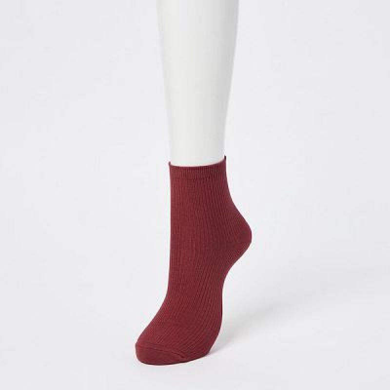 Calcetines Uniqlo Crew Acanalado (3 Pairs) Mujer Blancas | 397264_PE