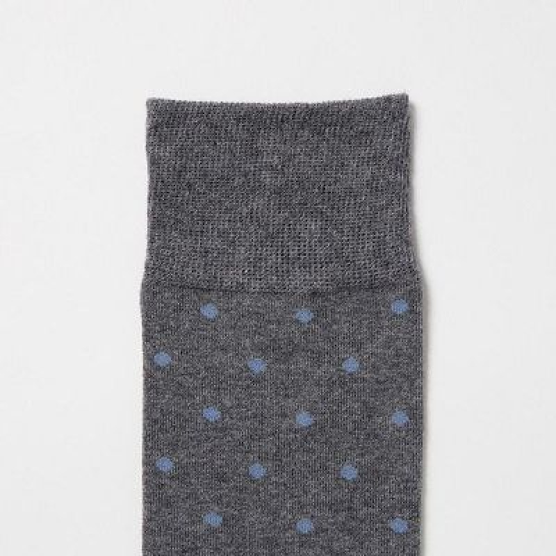 Calcetines Uniqlo Dotted Hombre Azul Marino | 820541_PE