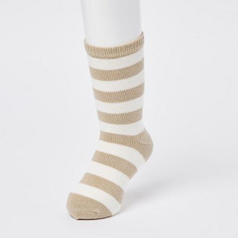 Calcetines Uniqlo HEATTECH (2 Pairs) Niños Beige | 654830_PE