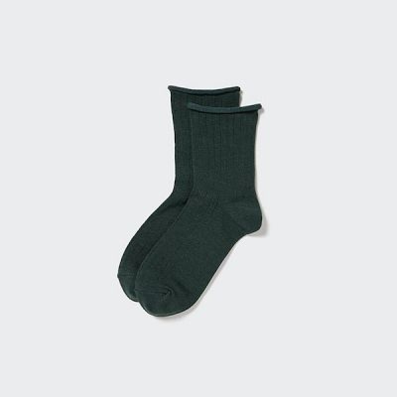 Calcetines Uniqlo HEATTECH Crew Mujer Verde | 528907_PE