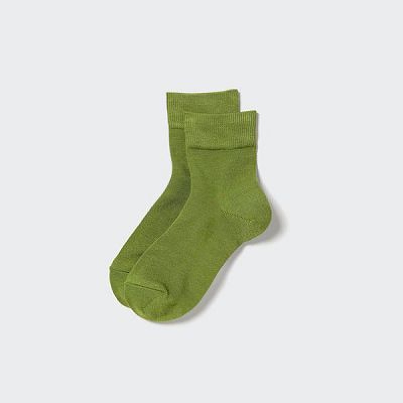 Calcetines Uniqlo HEATTECH Crew Relax Mujer Verde | 560823_PE