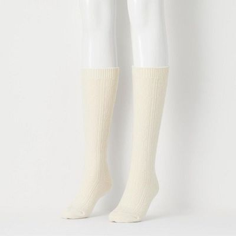 Calcetines Uniqlo HEATTECH Knee High Mujer Negras | 943180_PE