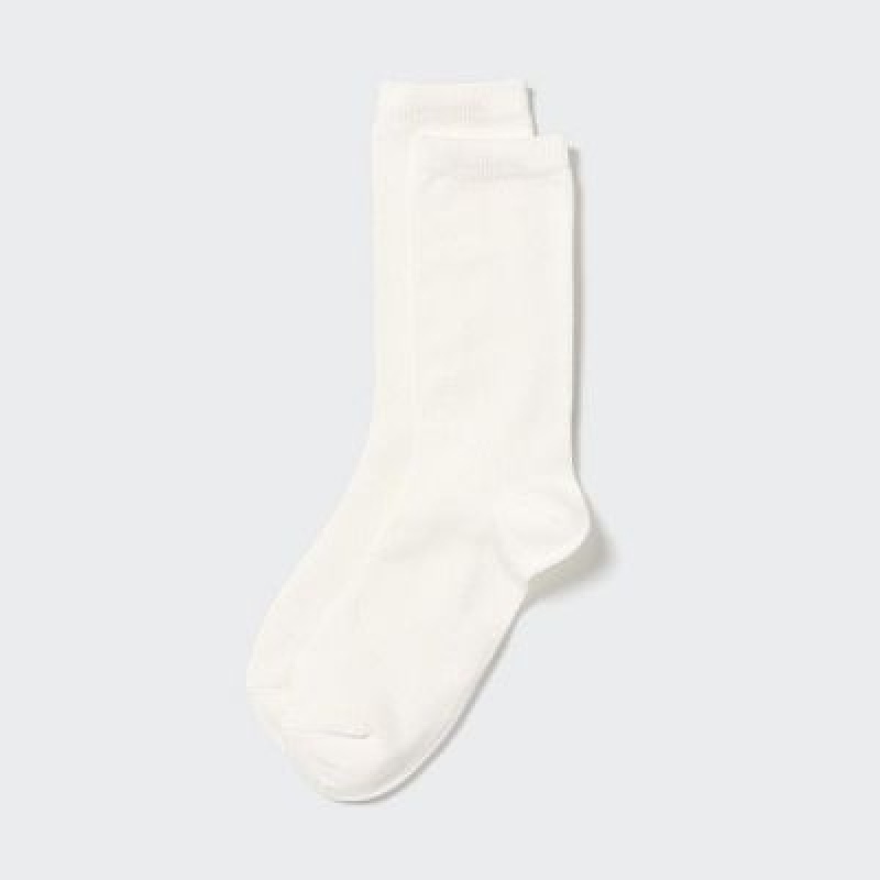 Calcetines Uniqlo HEATTECH Mujer Blancas | 209461_PE