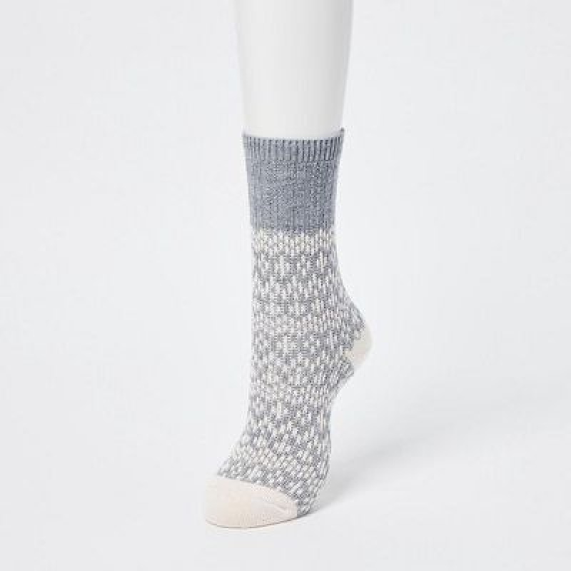 Calcetines Uniqlo HEATTECH Mujer Gris | 165083_PE