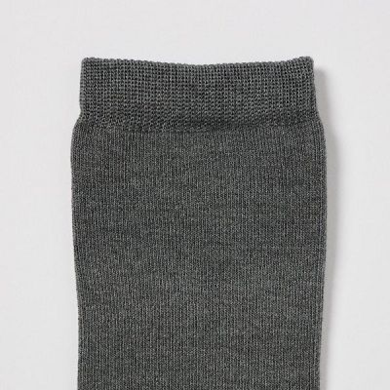 Calcetines Uniqlo HEATTECH Mujer Gris | 742803_PE