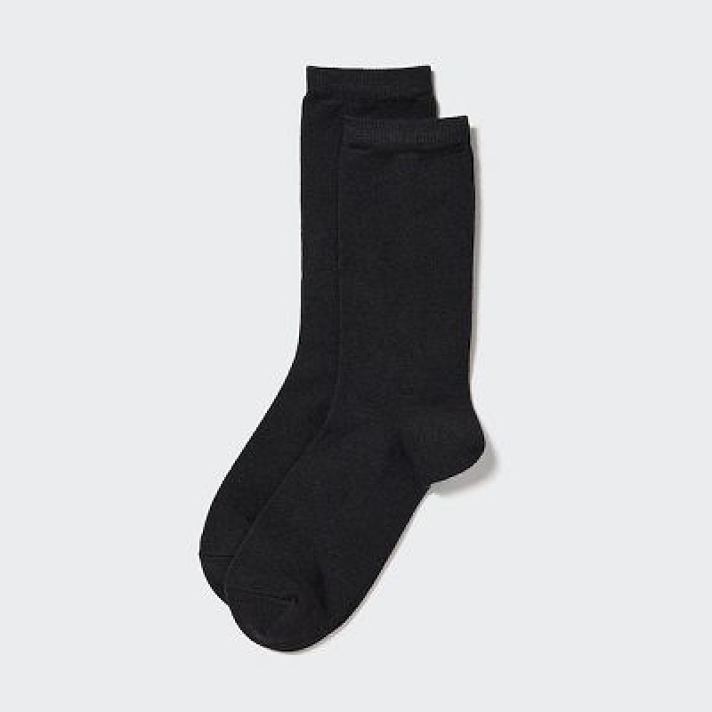 Calcetines Uniqlo HEATTECH Mujer Negras | 916453_PE