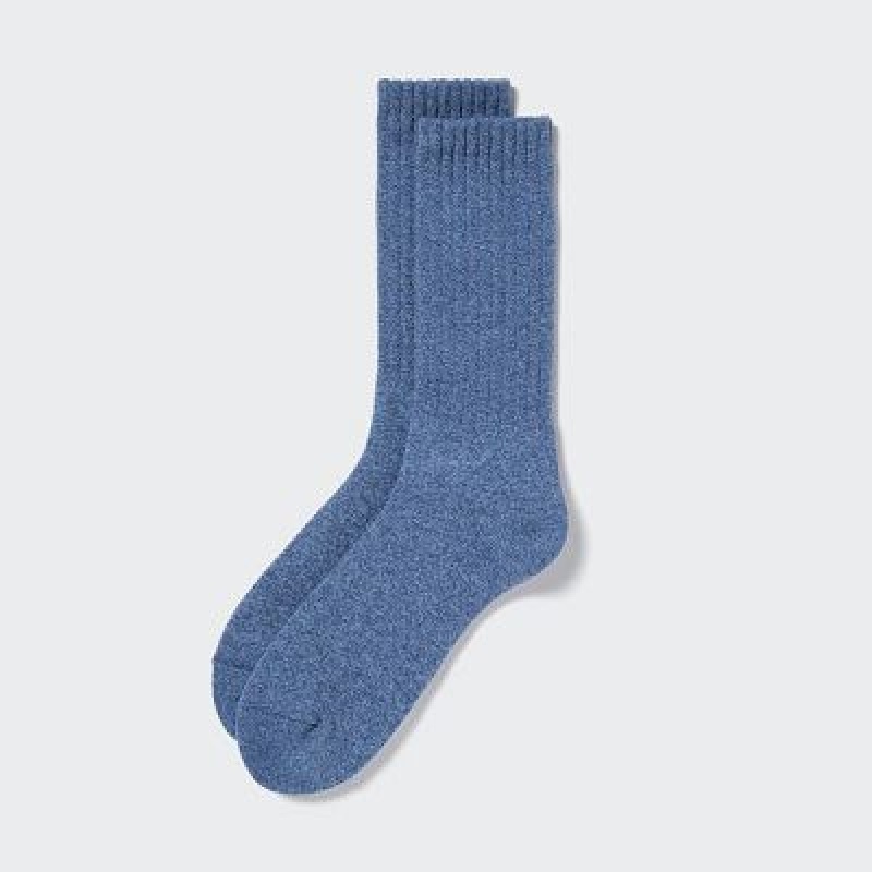 Calcetines Uniqlo HEATTECH Pile Hombre Azules | 405623_PE