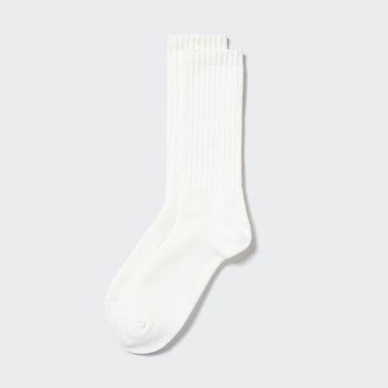 Calcetines Uniqlo HEATTECH Pile Hombre Blancas | 604527_PE