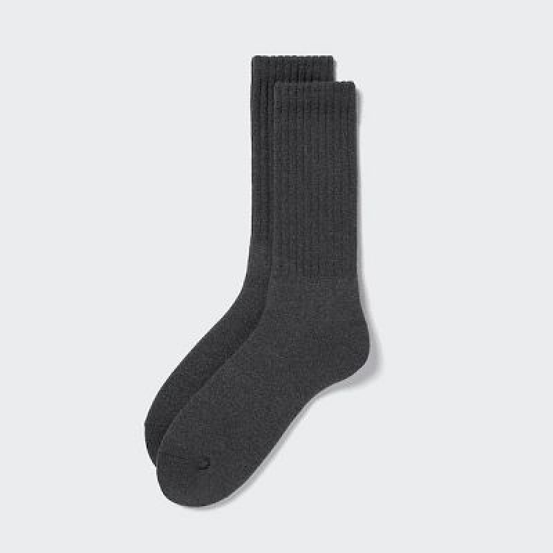 Calcetines Uniqlo HEATTECH Pile Hombre Gris | 487031_PE