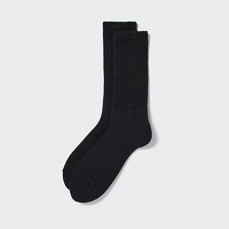 Calcetines Uniqlo HEATTECH Pile Hombre Negras | 184952_PE